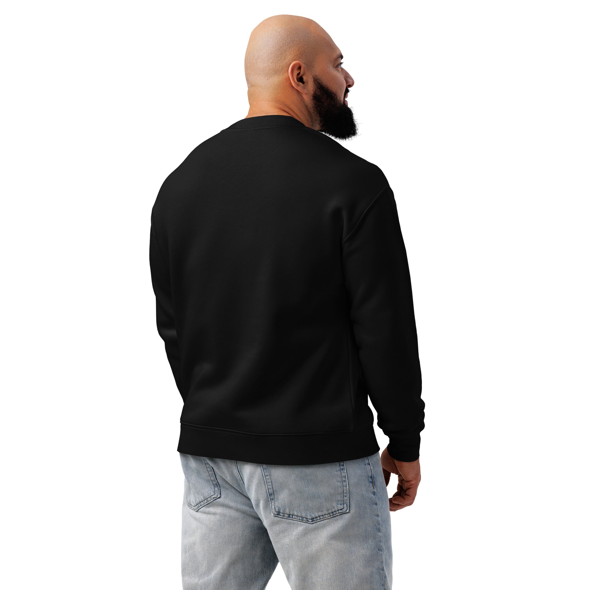 RXSG Vintage Crew Neck Sweatshirt Back Side on Model