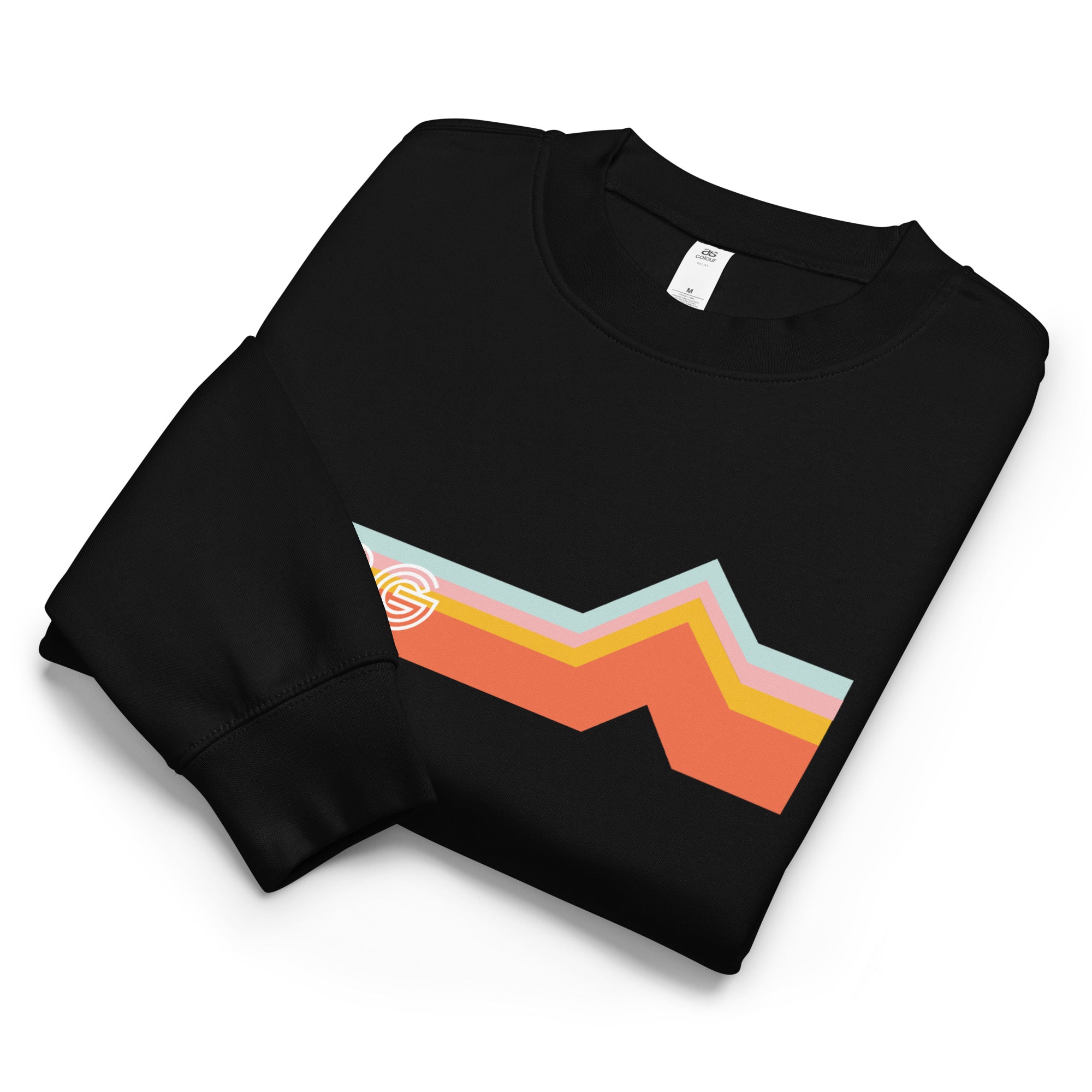 RXSG Vintage Crew Neck Sweatshirt Folded